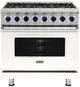 Viking® 7 Series 36" Pure White Pro Style Dual Fuel Range-0