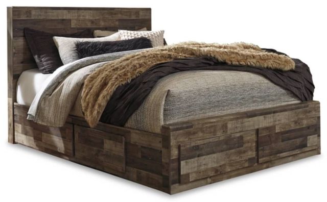 Benchcraft® Derekson 6-Piece Multi Gray Queen Panel Bed Set-1