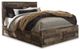 Benchcraft® Derekson 6-Piece Multi Gray Queen Panel Bed Set-1
