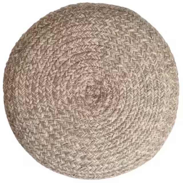 Bassett® Furniture Sosha Gray Heather Pouf-2