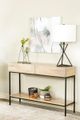 Coaster® Rubeus White Washed Console Table with Matte Black Metal Frame-1