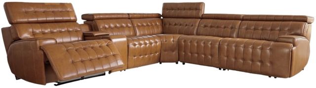 Signature Design by Ashley® Temmpton 6-Piece Chocolate Power Reclining Modular Sectional-0