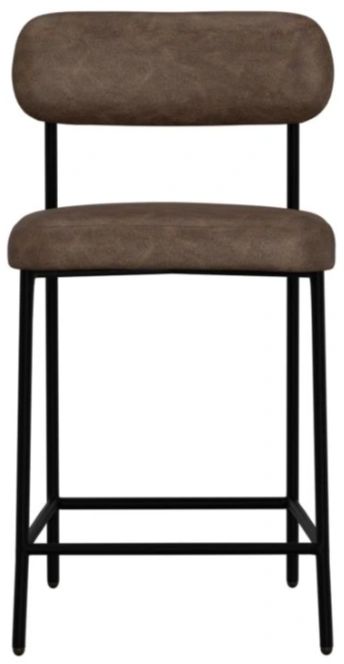 International Furniture Direct Seating Black/Brown Counter Stool-2