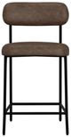 International Furniture Direct Seating Black/Brown Counter Stool-2