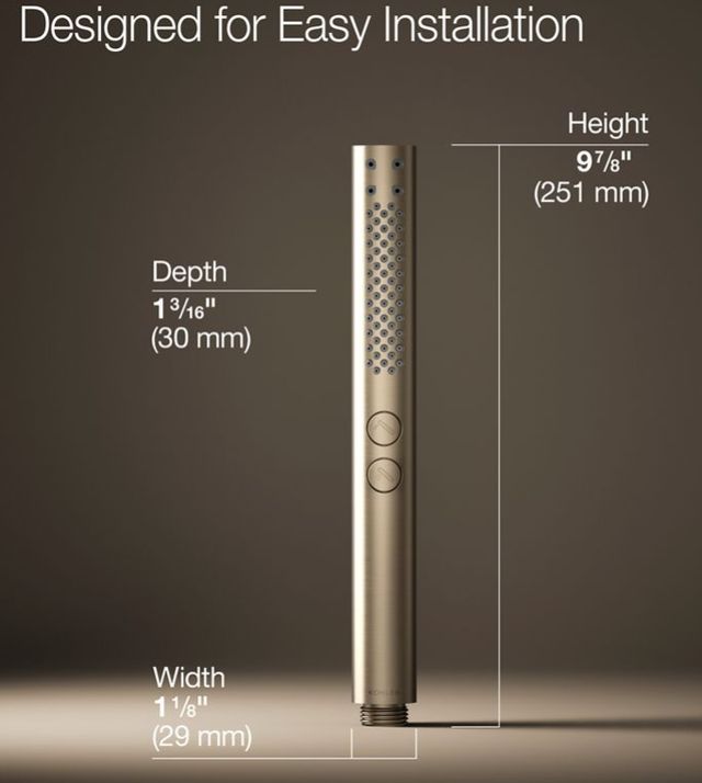 KOHLER® Shift®+ Vibrant Brushed Bronze 1.75 GPM Round 2-Function Handshower-3