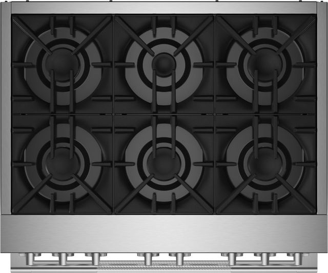 JennAir® RISE™ 36" Stainless Steel Pro Style Dual Fuel Natural Gas Range-1
