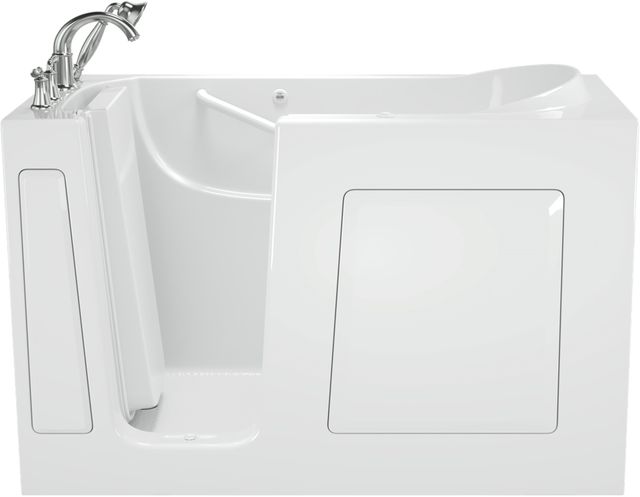 American Standard Value Series White Alcove Walk-In Air Bathtub-0
