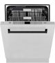 ZLINE Autograph Edition 24" Stainless Steel Built In Dishwasher with Matte Black Handle-1