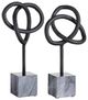 Crestview Collection Knott Black Sculpture-0