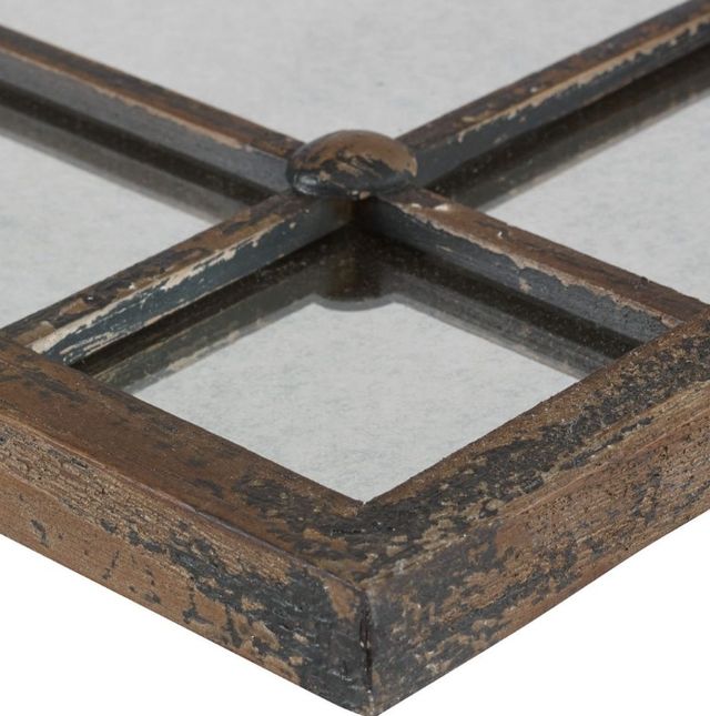 Uttermost® Saragano 2-Piece Slate Blue Square Mirror Set-3