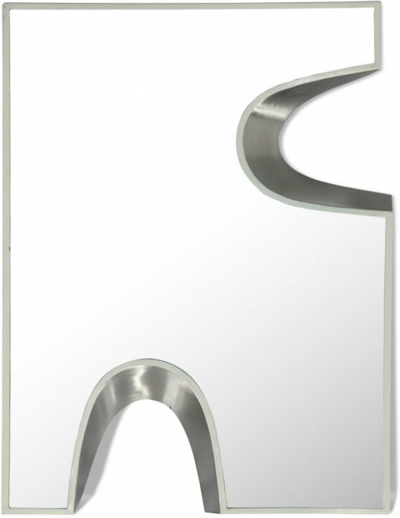 Meridian Furniture Soleil Cream/Silver 28" Mirror-0