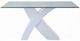 ACME Furniture Pervis Clear Dining Table with White Base-2