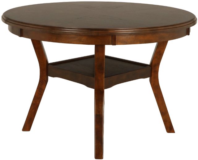 New Classic® Home Furnishings Gia 5-Piece Brown Round Dining Table Set-2