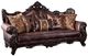 Furniture of America® Palencia Brown/Dark Cherry Sofa-0