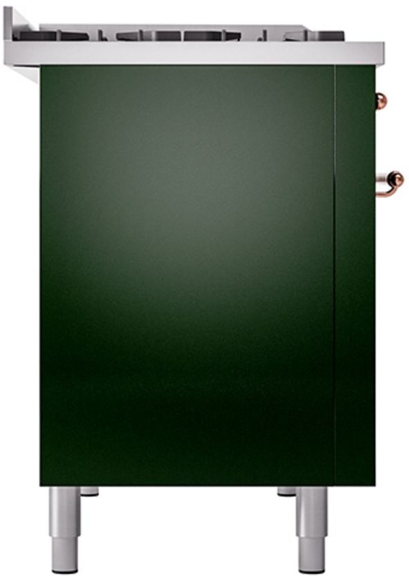 Ilve® Nostalgie II Series 48" Emerald Green Pro Style Dual Fuel Range-3