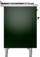 Ilve® Nostalgie II Series 48" Emerald Green Pro Style Dual Fuel Range-3