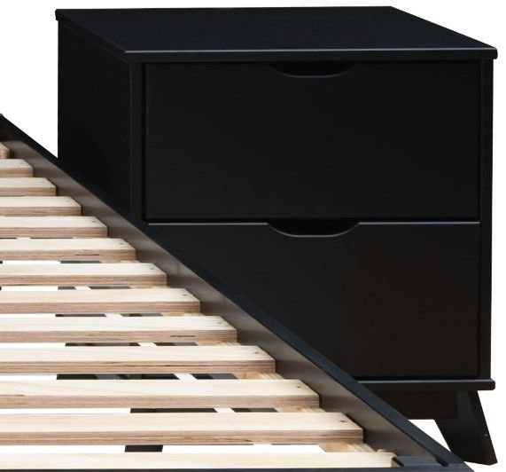 Powell® Portix 4-Piece Black King Simple Bedroom Set-3