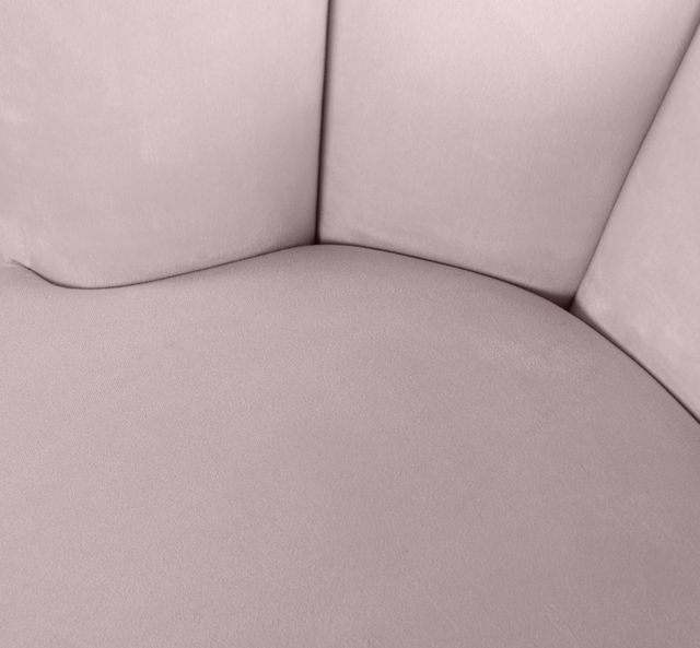Meridian Furniture Lily Pink Velvet Swivel Chair-3