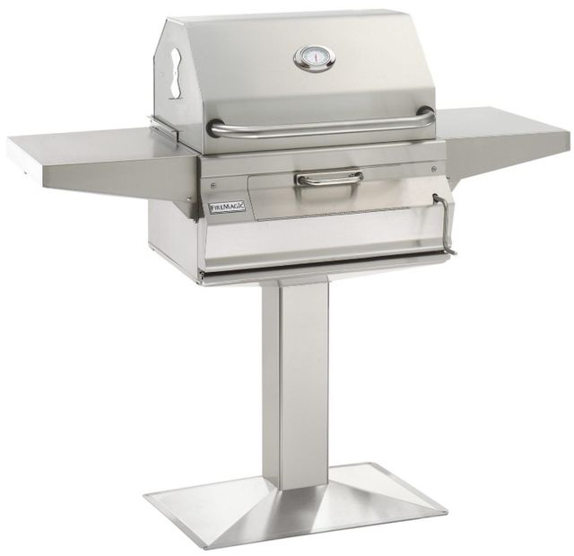 Fire Magic® Charcoal 22 Series 24" Stainless Steel Freestanding Charcoal Grill-0