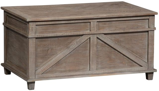 Liberty Furniture Parkland Falls Weathered Taupe Storage Trunk-0
