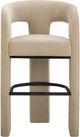 TOV Furniture Malone Taupe Chenille Bar Stool-3
