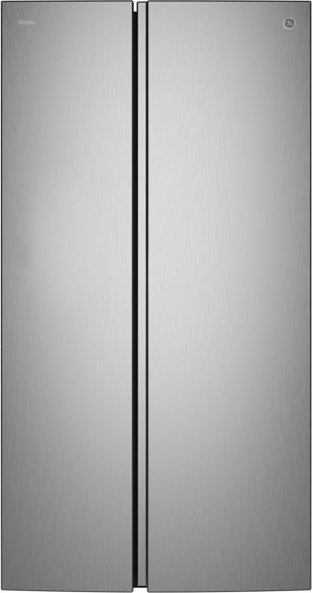 GE Profile™ ENERGY STAR® 36" 28.4 Cu. Ft. Fingerprint Resistant Stainless Steel Side-By-Side Refrigerator with Dual-Dispense AutoFill Pitcher and CustomSize™ Ice-0