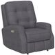 Flexsteel® Customizable Devon Fabric Power Rocking Recliner with Power Headrest-4