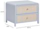 TOV Furniture Patty Blue 2-Drawer Nightstand-2