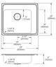Elkay Lustertone® Classic Lustrous Satin Stainless Steel 25" x 22" x 6" Single Bowl Drop-in Classroom ADA Sink-1
