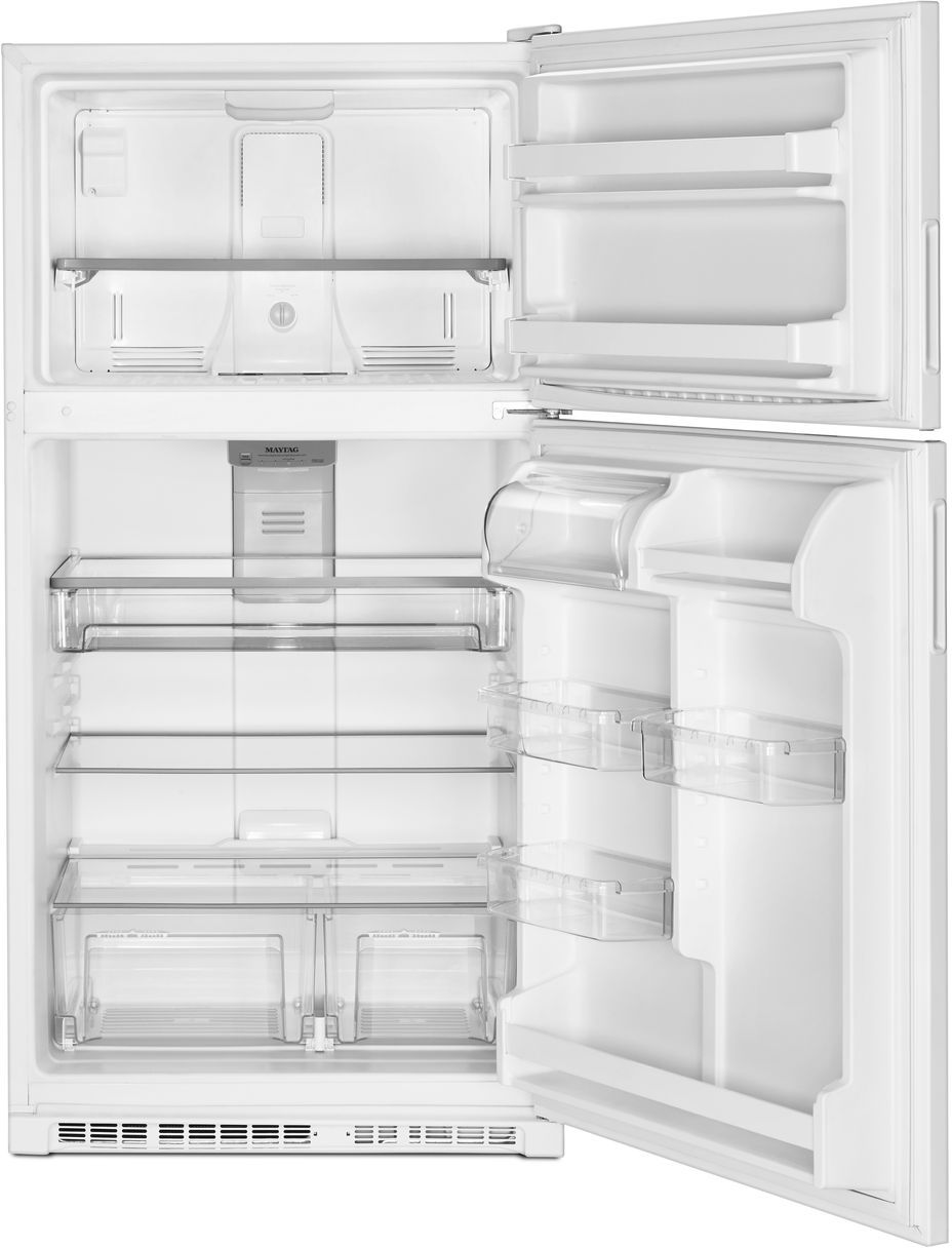 Maytag 33 in. 20.5 Cu. Ft. White Top Freezer Refrigerator - Thumbnail 3