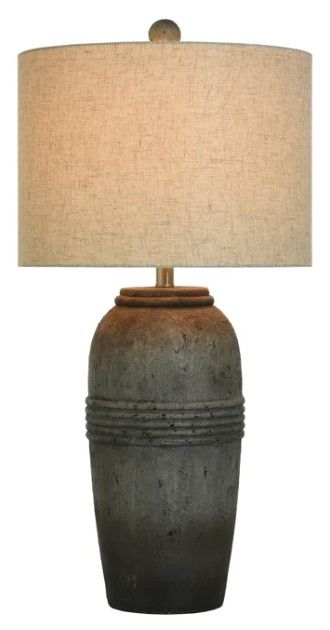 Stylecraft Poly Gunmetal Table Lamp -1