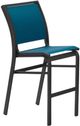 Telescope Casual Customizable Kendall Aluminum/Fabric Outdoor Sling Bar Height Stacking Armless Cafe Chair-0