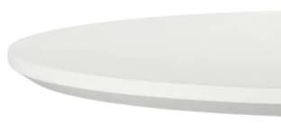 Sunset West White Glass Fiber Reinforced Concrete Outdoor Pedestal Dining Table-1