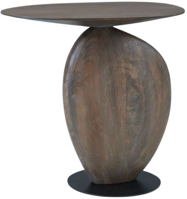 Signature Design by Ashley® Cormmet Brown Accent Table with Black Base-1