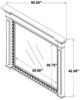 Coaster® McKinney Vintage White Dresser Mirror-2
