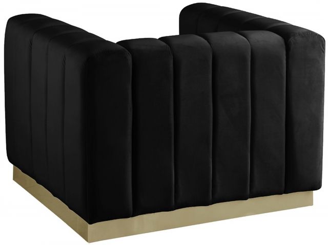 Meridian Furniture Marlon Black Velvet Chair-1