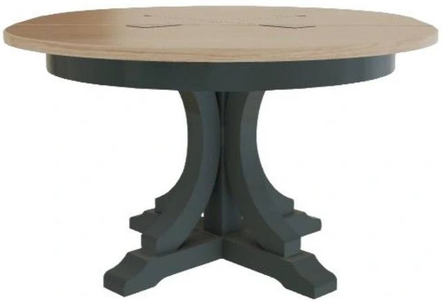 Mavin Customizable 42" x 42" Round Extendable Dining Table with 12" Leaf-2