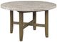 ACME Furniture Karsen Gray Dining Table with Rustic Oak Base-0