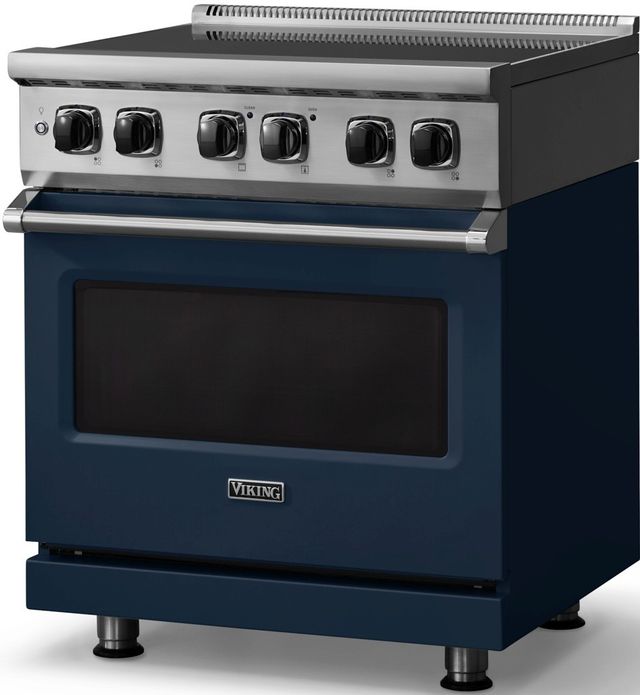 Viking® 5 Series 30" Slate Blue Induction Range-3