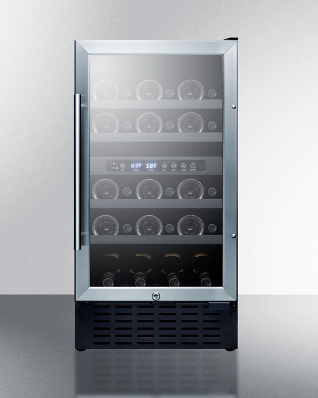 Summit® 18" Stainless Steel Wine Cooler-2
