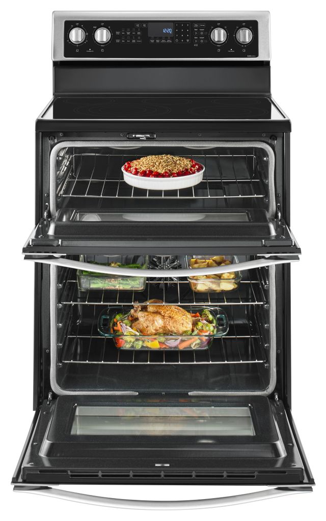 Whirlpool® 30" Stainless Steel Freestanding Double Oven Electric Range-2