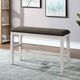 Furniture of America® Heidelberg Dark Gray/Off White Counter Height Bench-1
