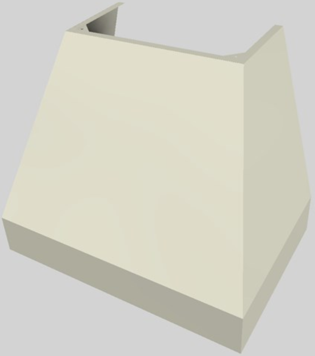 Vent-A-Hood® Designer Series 36" Biscuit Wall Mounted Range Hood-2