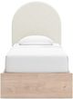 Signature Design by Ashley® Arloster Tan/White Twin Upholstered Panel Storage Bed-3