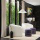 Harp & Finial® Logan White Table Lamp-1