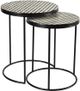 Moe's Home Collection Optic 2-Piece Black/White Nesting Tables-1