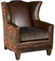 King Hickory Customizable Athens Leather and Fabric Chair-0