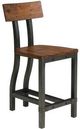Mazin Furniture 5 Piece Holverson Rustic Brown/Gunmetal Counter Height Table-4