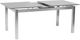 Armen Living Ivan Gray Glass Top Extension Dining Table-1