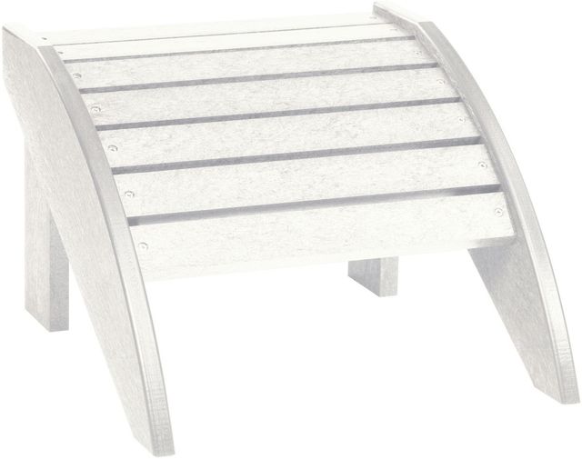 C R Plastic White Footstool-0